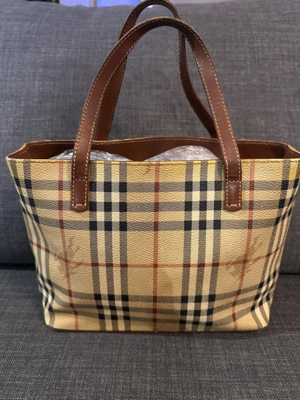 BURBERRY Classic Plaid Tote
